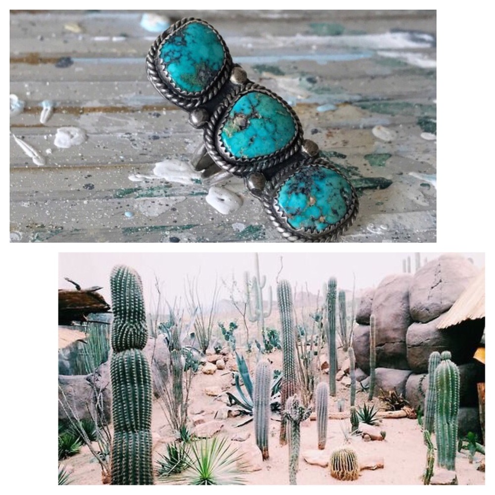 Vintage Ring Native American Silver Turquoise